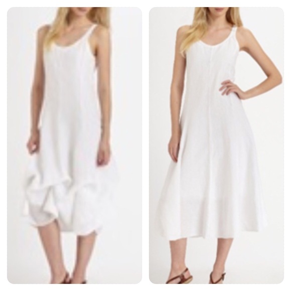 eileen fisher white dress